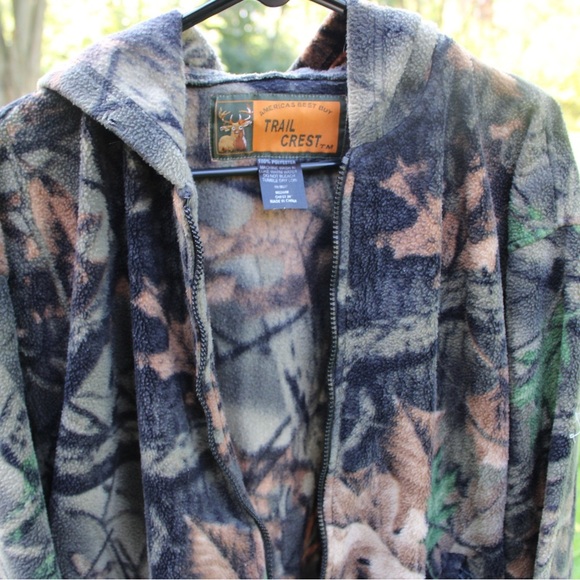 Trail Crest Medium Camo Zip Up Fleece - Picture 2 of 8